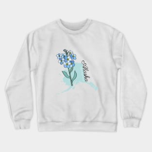 Alaska State Flower Crewneck Sweatshirt